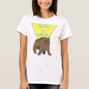 Big Sister Grizzly Bären Cub T-Shirt