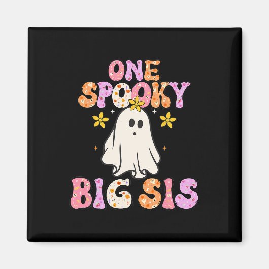 Big Sister Halloween Eine Spooky Big Sister Announ Magnet (Vorne)