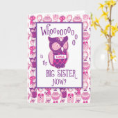 Big Sister Herzlichen Glückwunsch, Individuelle Na Karte (Gelbe Blume)