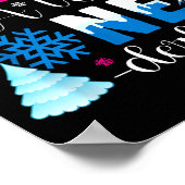 Big Sister In A Winter Onederland Bday Girl Sweet Poster (Ecke)