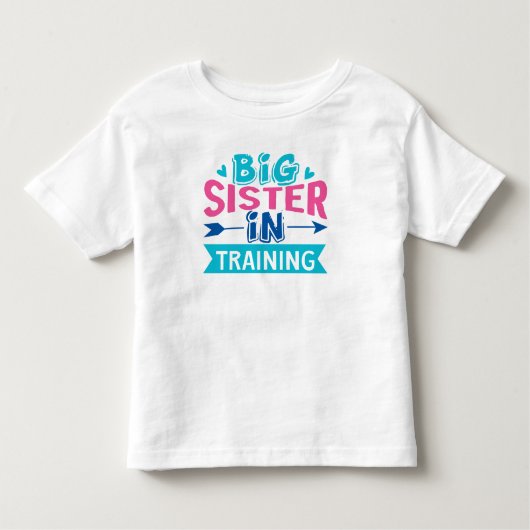 Big Sister in Training - Big Sister Ankündigung Kleinkind T-shirt (Vorderseite)