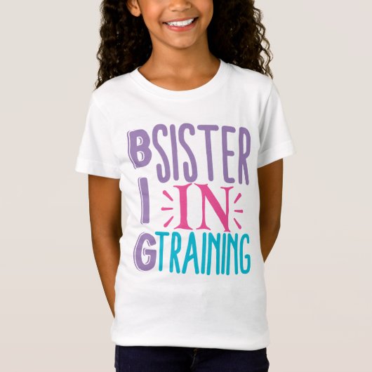 Big Sister in Training - Big Sister Reveal T-Shirt (Vorderseite)