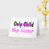 Big Sister Karte (Gelbe Blume)