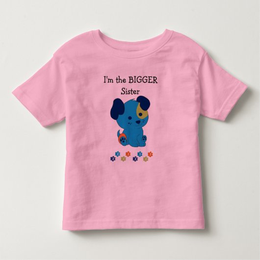 Big Sister Kleinkind T-shirt (Vorderseite)