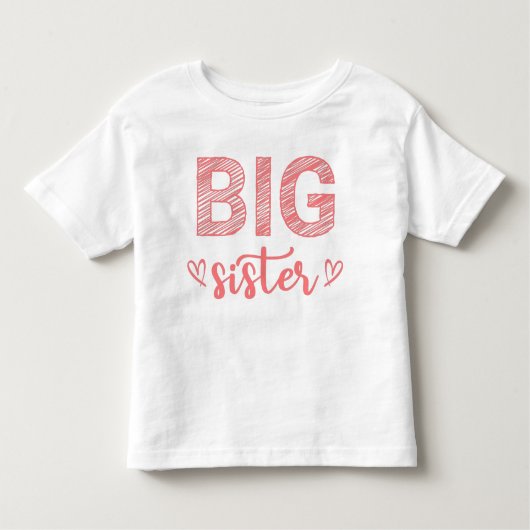Big Sister Kleinkind T-shirt (Vorderseite)