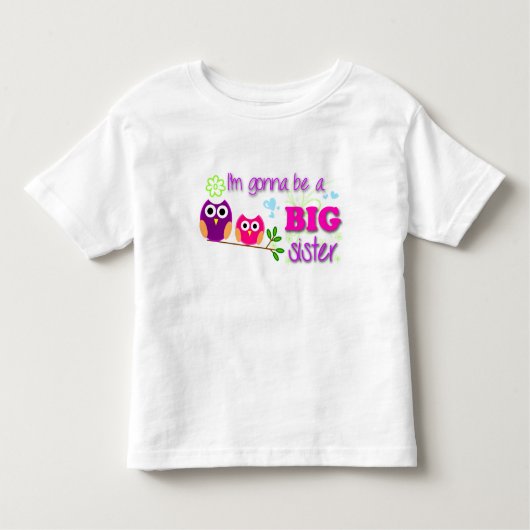 Big Sister Kleinkind-T-Shirt Kleinkind T-shirt (Vorderseite)