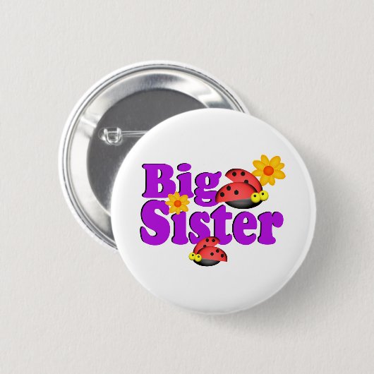 Big Sister Ladybug Button (Vorne & Hinten)