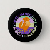 Big Sister Liebe - Sibling Bonding Fox Button (Vorderseite)