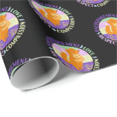 Big Sister Liebe - Sibling Bonding Fox Geschenkpapier (Rolleneckpunkt)