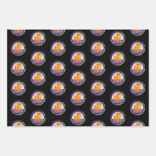 Big Sister Liebe - Sibling Bonding Fox Geschenkpapier Set (Vorderseite)