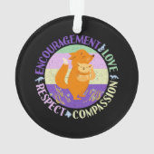 Big Sister Liebe - Sibling Bonding Fox Ornament (Rückseite)