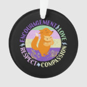 Big Sister Liebe - Sibling Bonding Fox Ornament (Vorderseite)