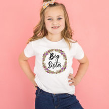 Big Sister Lila Blume Wreath Girls'