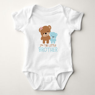 Big Sister Little Brother Bear Baby Strampler