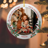 Big Sister Little Brother Warm Quotes Silber Rahme Keramik Ornament