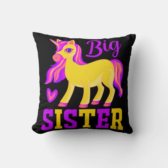 Big Sister Magical Unicorn Kissen (Vorderseite)