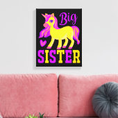 Big Sister Magical Unicorn Leinwanddruck (Insitu (Wohnzimmer))