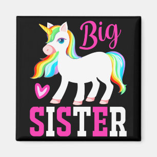 Big Sister Magical Unicorn mit Rainbow Mane & Schw Magnet