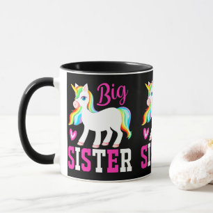 Big Sister Magical Unicorn mit Rainbow Mane & Schw Tasse