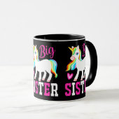 Big Sister Magical Unicorn mit Rainbow Mane & Schw Tasse (VorderseiteRechts)
