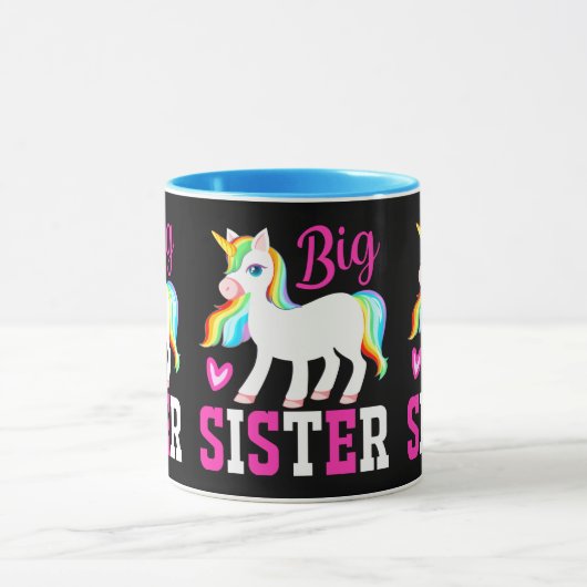 Big Sister Magical Unicorn mit Rainbow Mane & Schw Tasse (Zentrum)