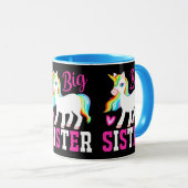 Big Sister Magical Unicorn mit Rainbow Mane & Schw Tasse (VorderseiteRechts)