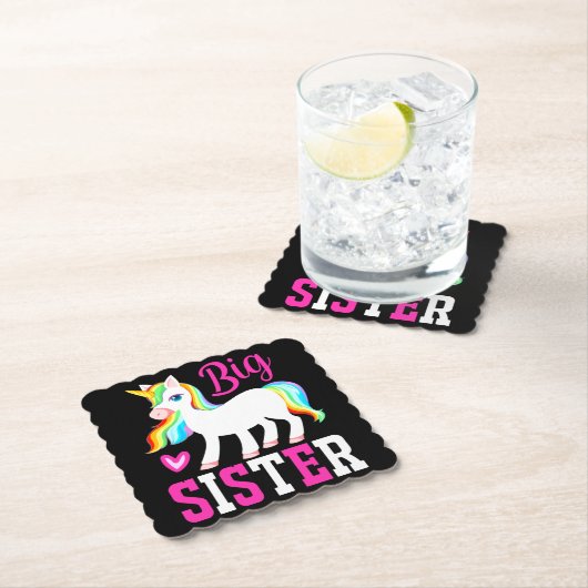 Big Sister Magical Unicorn mit Rainbow Mane & Schw Untersetzer (Vor Ort)