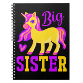 Big Sister Magical Unicorn Notizblock (Vorderseite)