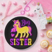 Big Sister Magical Unicorn Pappteller (Party)