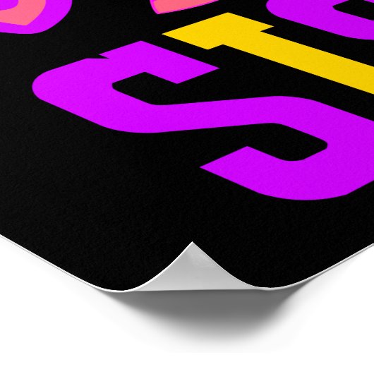 Big Sister Magical Unicorn Poster (Ecke)