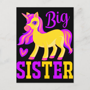 Big Sister Magical Unicorn Postkarte