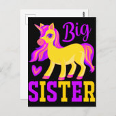Big Sister Magical Unicorn Postkarte (Vorne/Hinten)