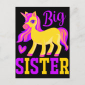 Big Sister Magical Unicorn Postkarte (Vorderseite)