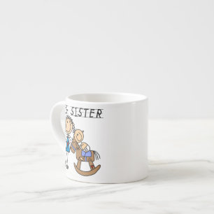 Big Sister mit Baby Brother Geschenken Espressotasse