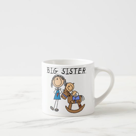 Big Sister mit Baby Brother Geschenken Espressotasse (Rechts)