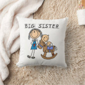 Big Sister mit Baby Brother Geschenken Kissen (Decke)
