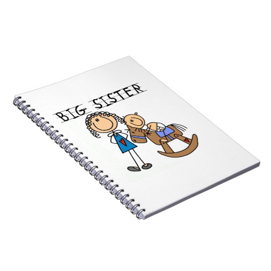 Big Sister mit Baby Brother Geschenken Notizblock (Rechte Seite)