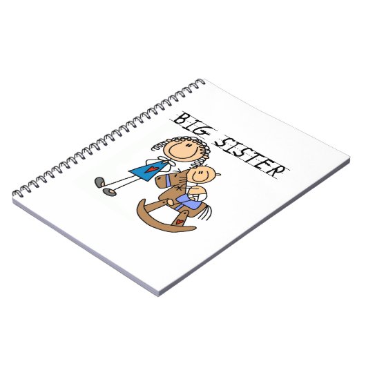 Big Sister mit Baby Brother Geschenken Notizblock (Linke Seite)