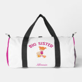 Big Sister mit Baby Brother Personalisiert Duffle Bag (Vorderseite)