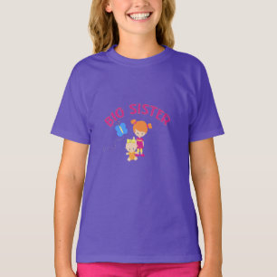 Big Sister mit Baby Schwester Stolz Geschwister T  T-Shirt