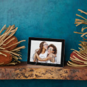 Big Sister Modern Minimal Black Matboard Foto Fotoplatte (Seite)