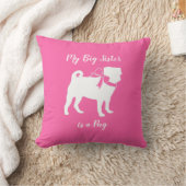 Big Sister Mops Dog Kissen (Decke)