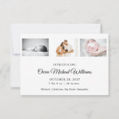 Big Sister New Baby Foto Geburtskarte Dankeskarte (Rückseite)