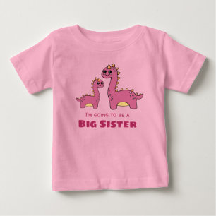 Big Sister niedlich dinos Baby T-shirt
