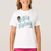 Big Sister Niedlich Mermaid of Color T-Shirt (Vorderseite)