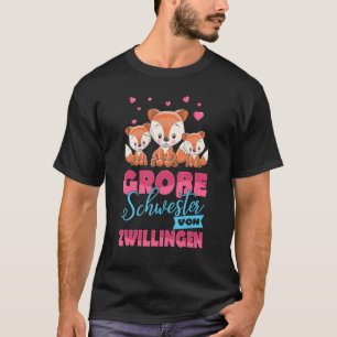 Big Sister of Zwillingen Fox 2021 T-Shirt