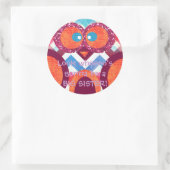 BIG SISTER Owl Aufkleber (Tasche)