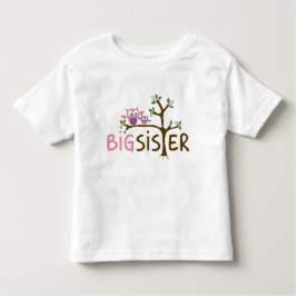 Big Sister Owl Serie Kleinkind T-shirt