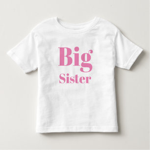 Big Sister Pink Briefe Mädchen T - Shirt
