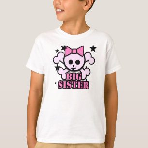Big Sister Pink Skull T-Shirt